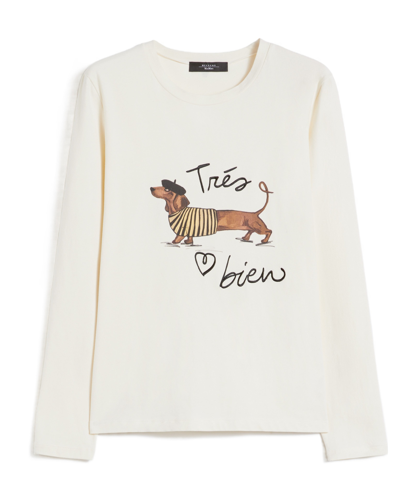 Weekend Max Mara Fitted Stretch Jersey T-shirt In White