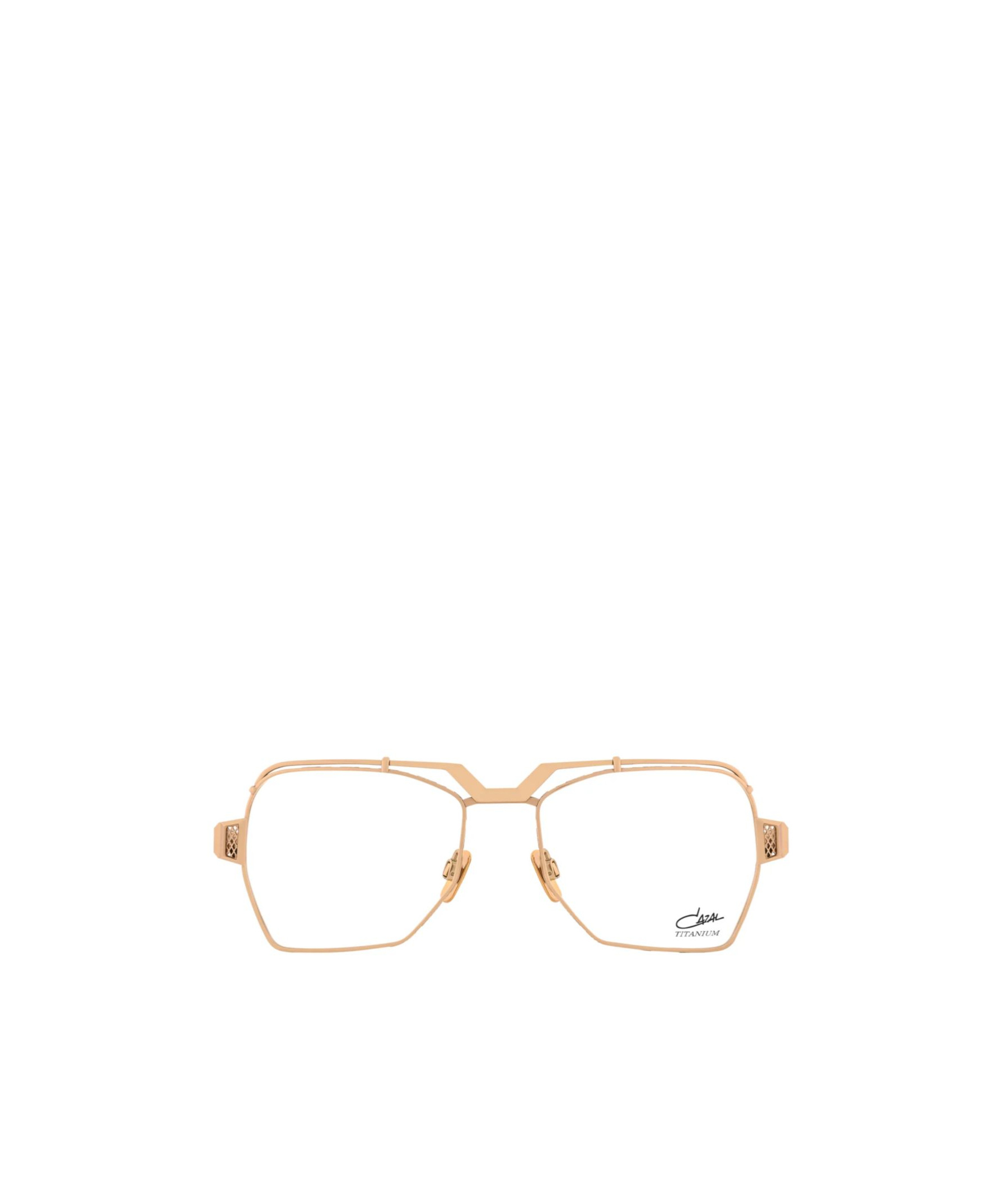 Cazal Logo-engraved Glasses In Gold
