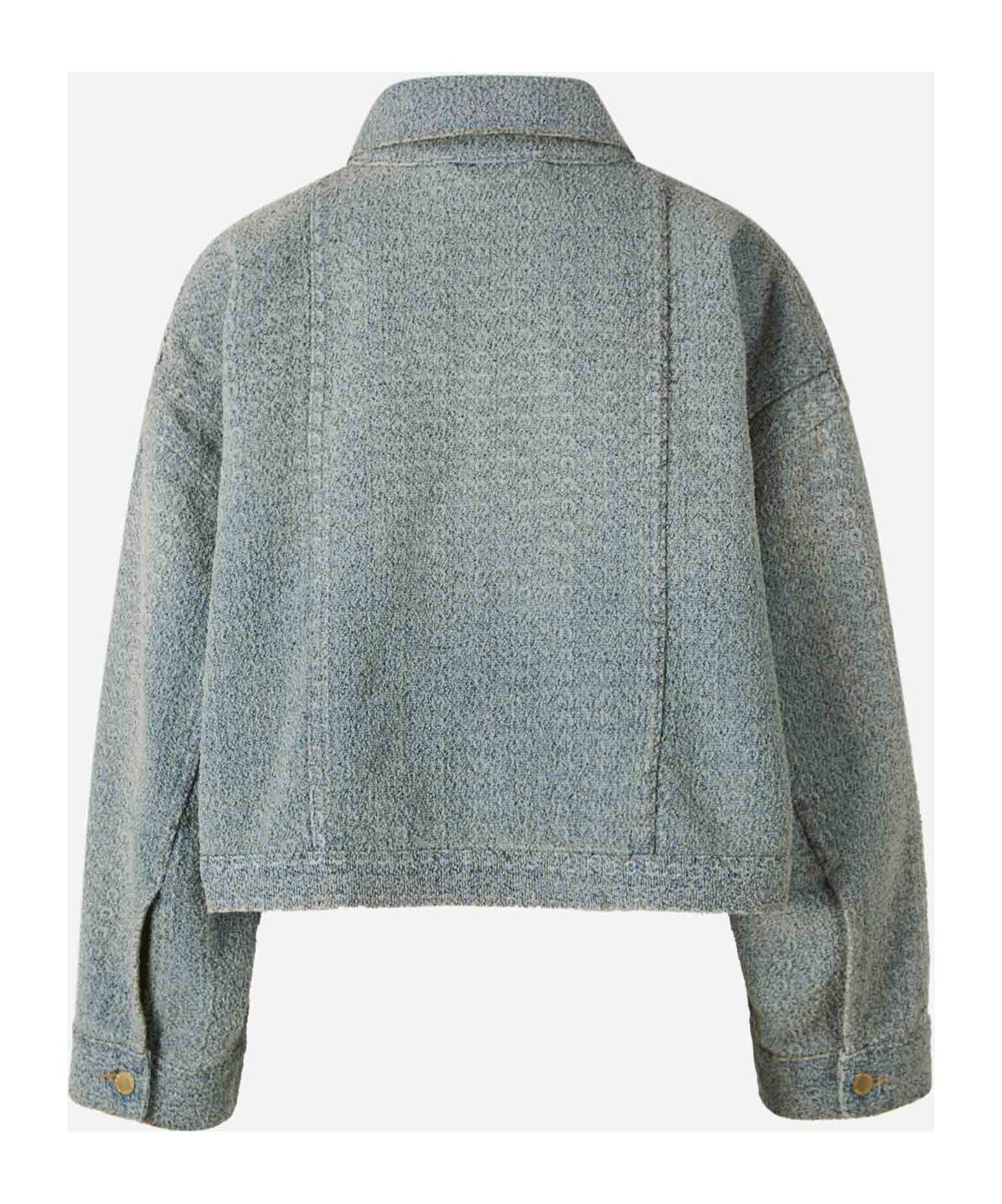 Darkpark Long-sleeved Denim Jacket In Gray