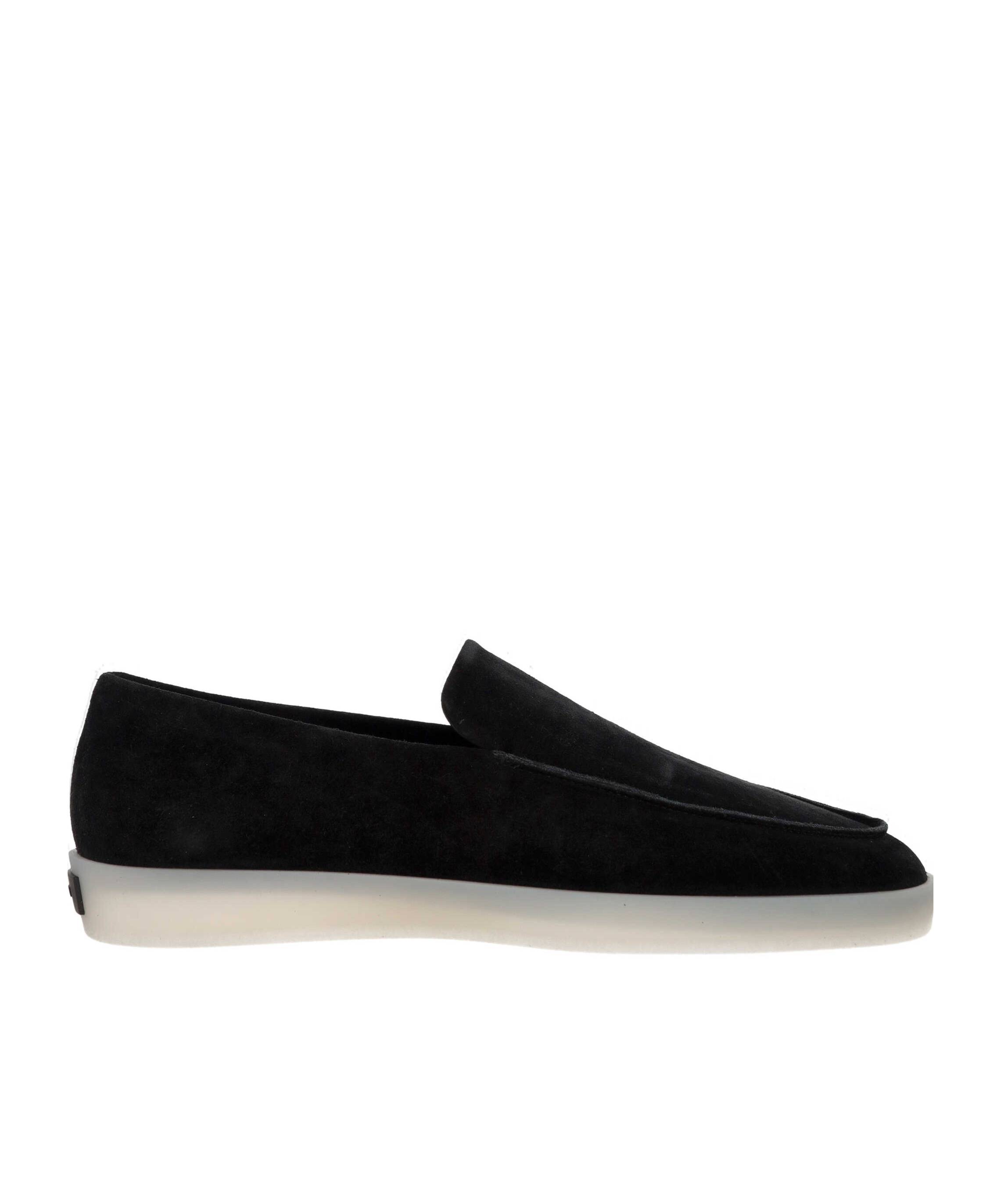 Fear Of God Suede Loafers With Rubber Sole And Round Toe In Black