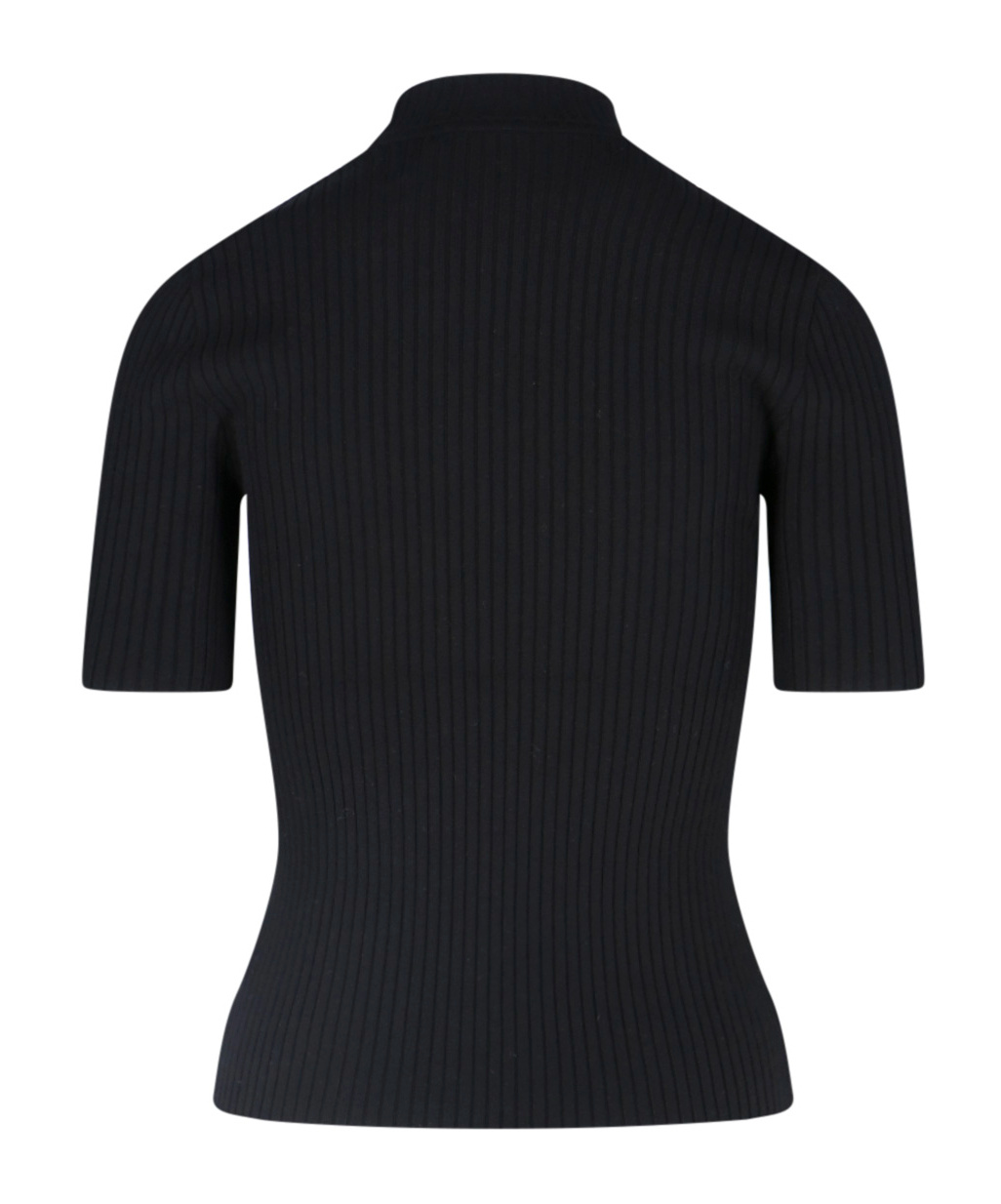 Courrèges Logo-print Knitted Top In Black