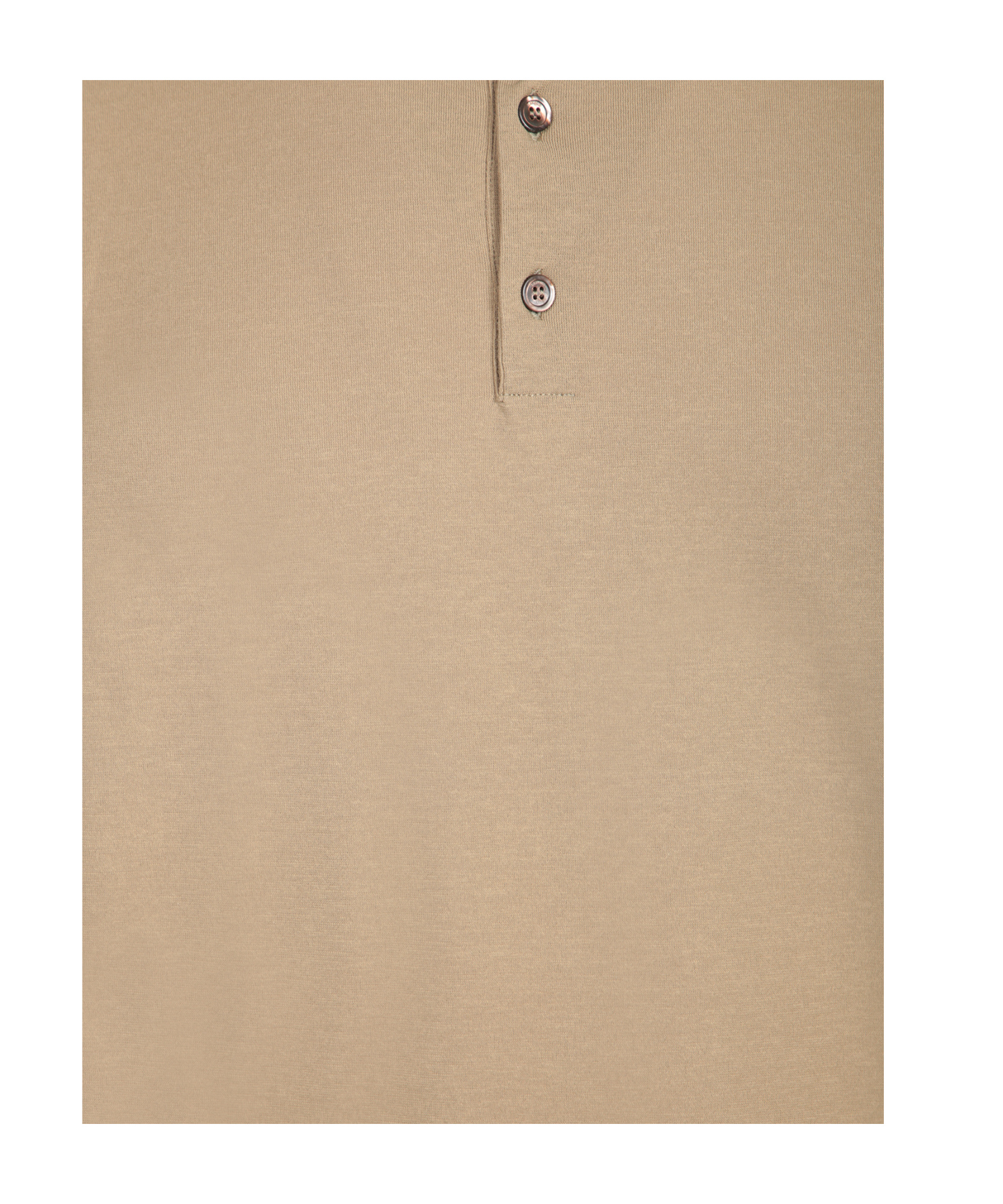 Zanone Burnt Crepe Long Sleeve Polo Shirt In Nude