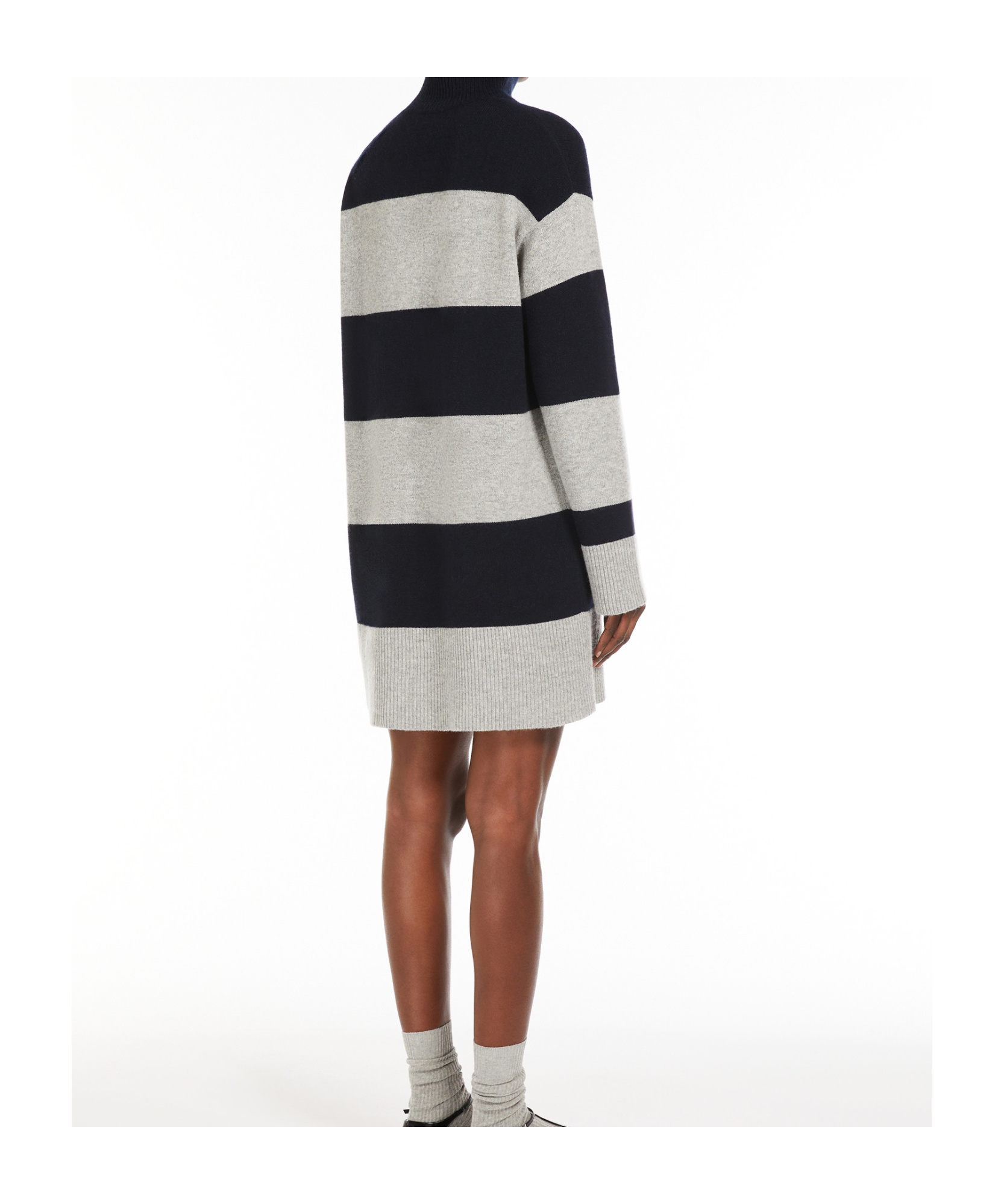 MAX MARA WOOL AND CASHMERE POLO-NECK DRESS