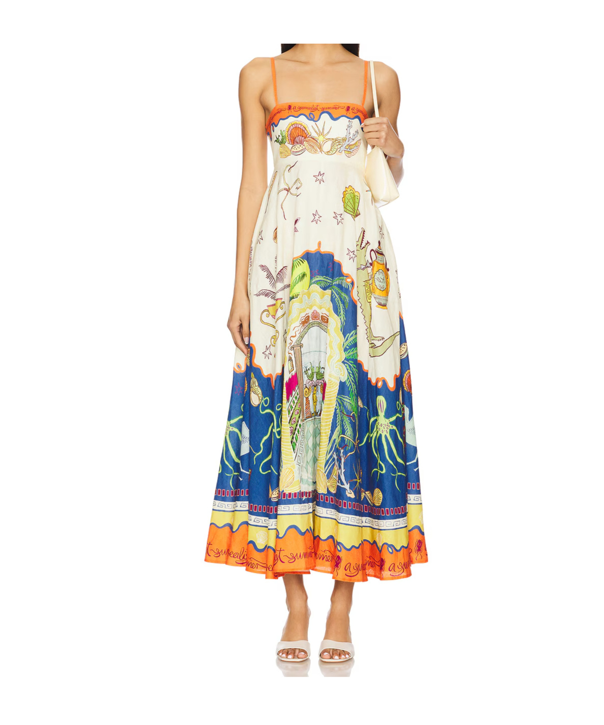 Alemais Suspender Dress In Neutral