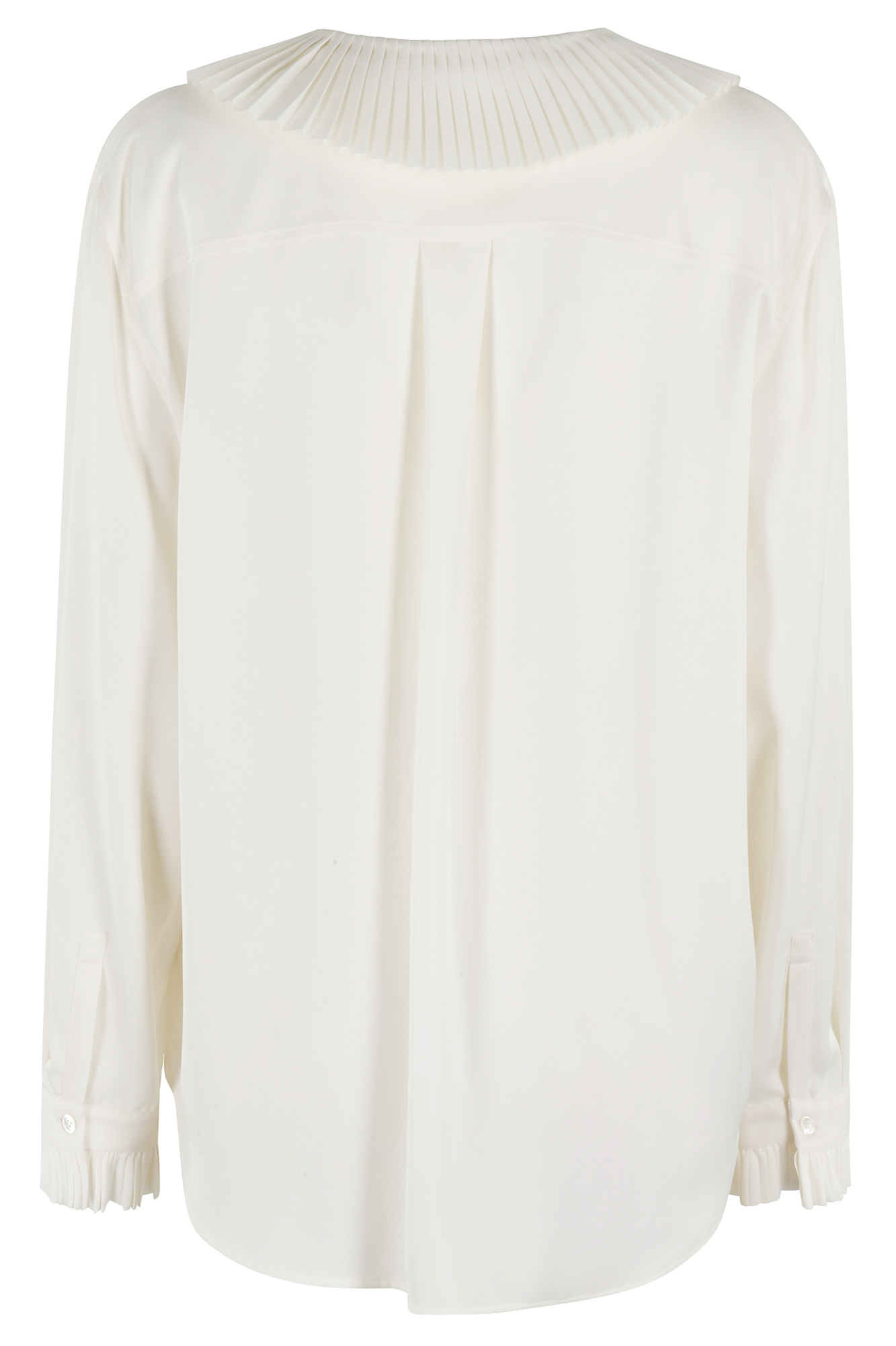Philosophy Di Lorenzo Serafini Ivory Ruffled Blouse In Multi
