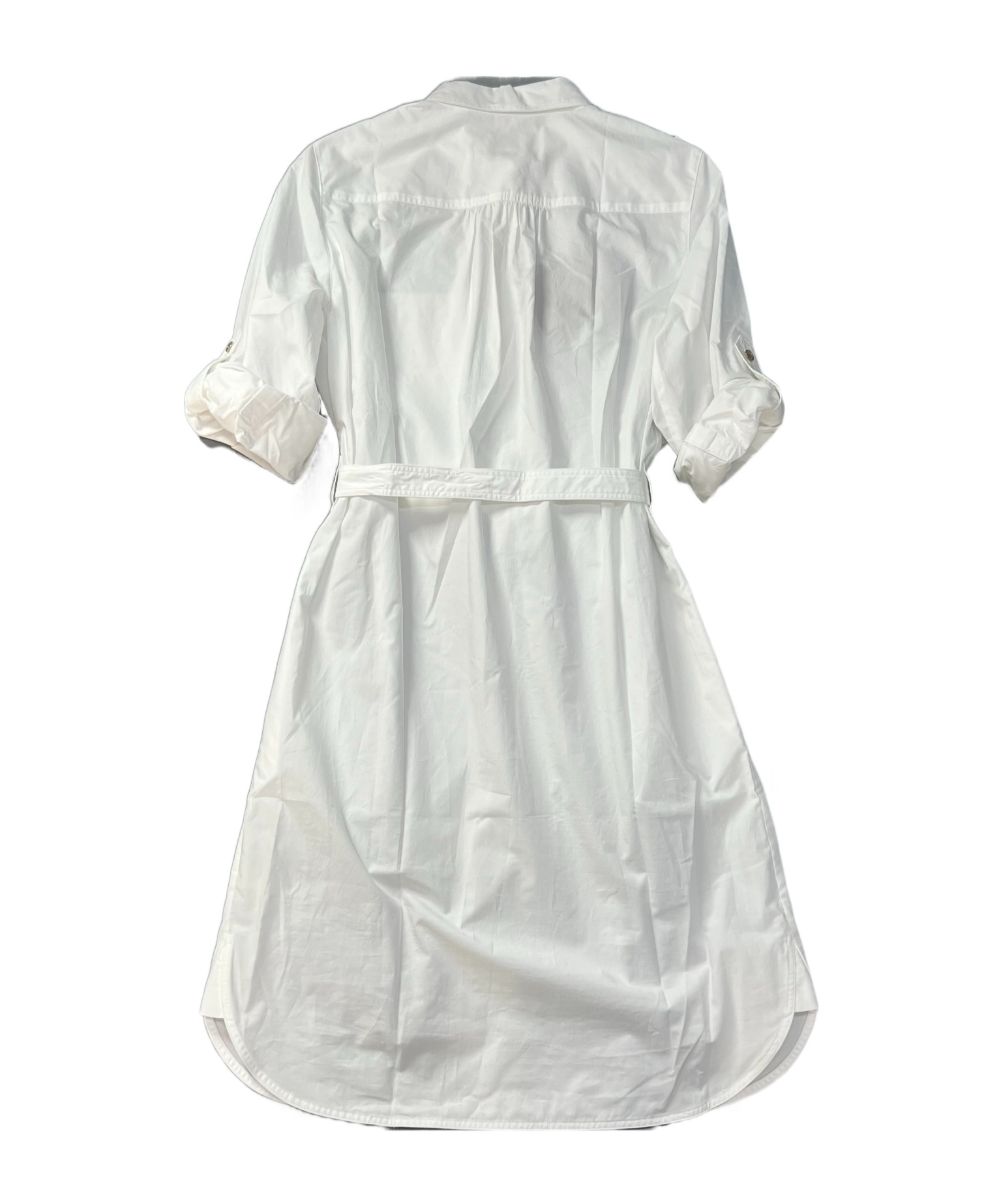 Burberry Logo Shirt Dress In White