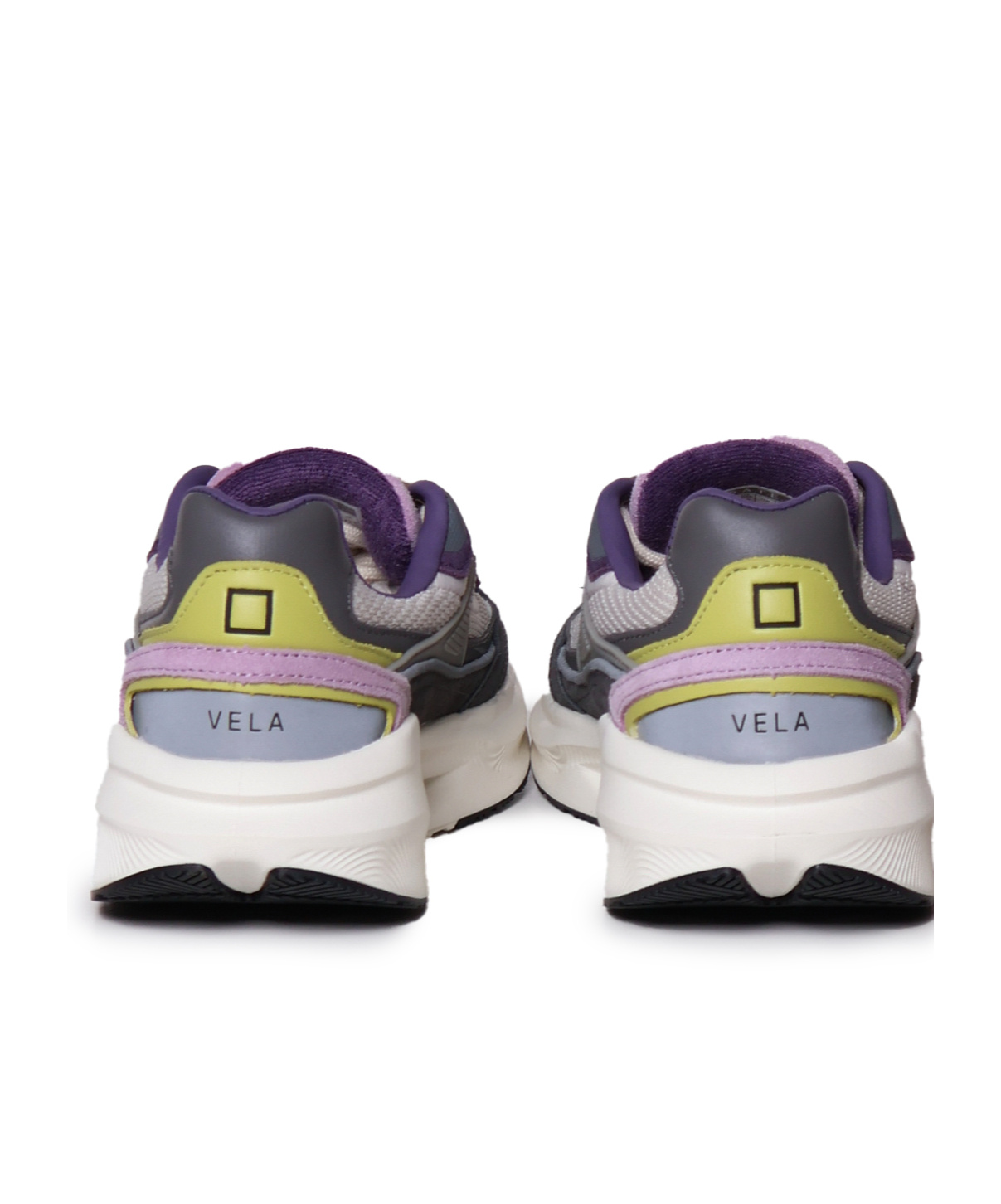 Date Gray Fabric Sneaker In White