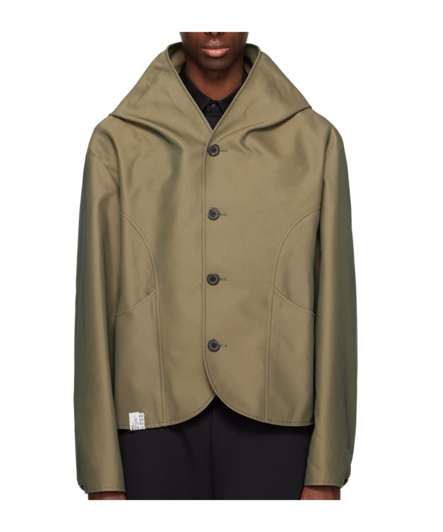 Ader Error Button Long Sleeve Casual Jacket In Brown