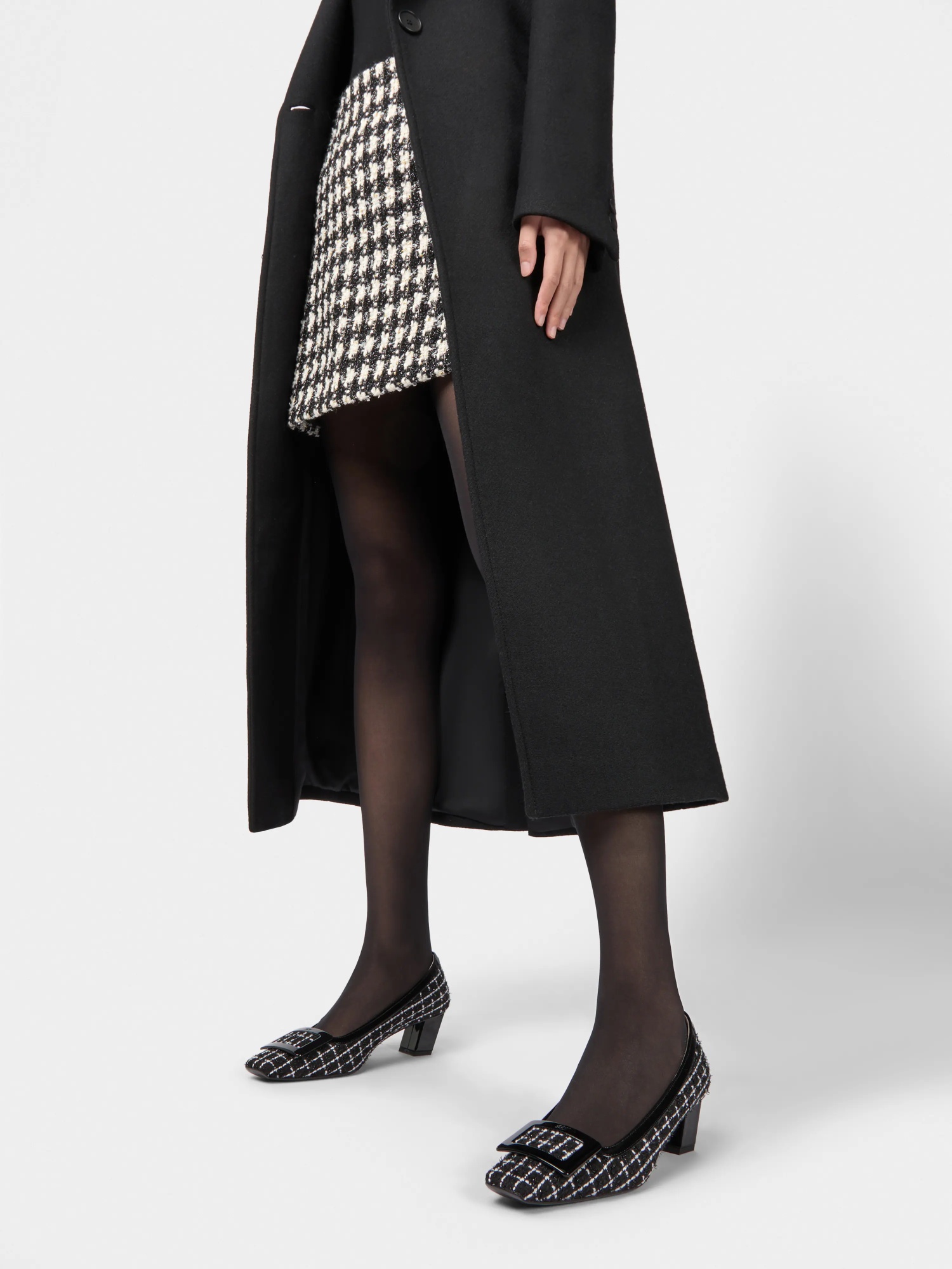 Roger Vivier Chic Belle Vivier Mini Pumps With Skyscraper Heel In Black