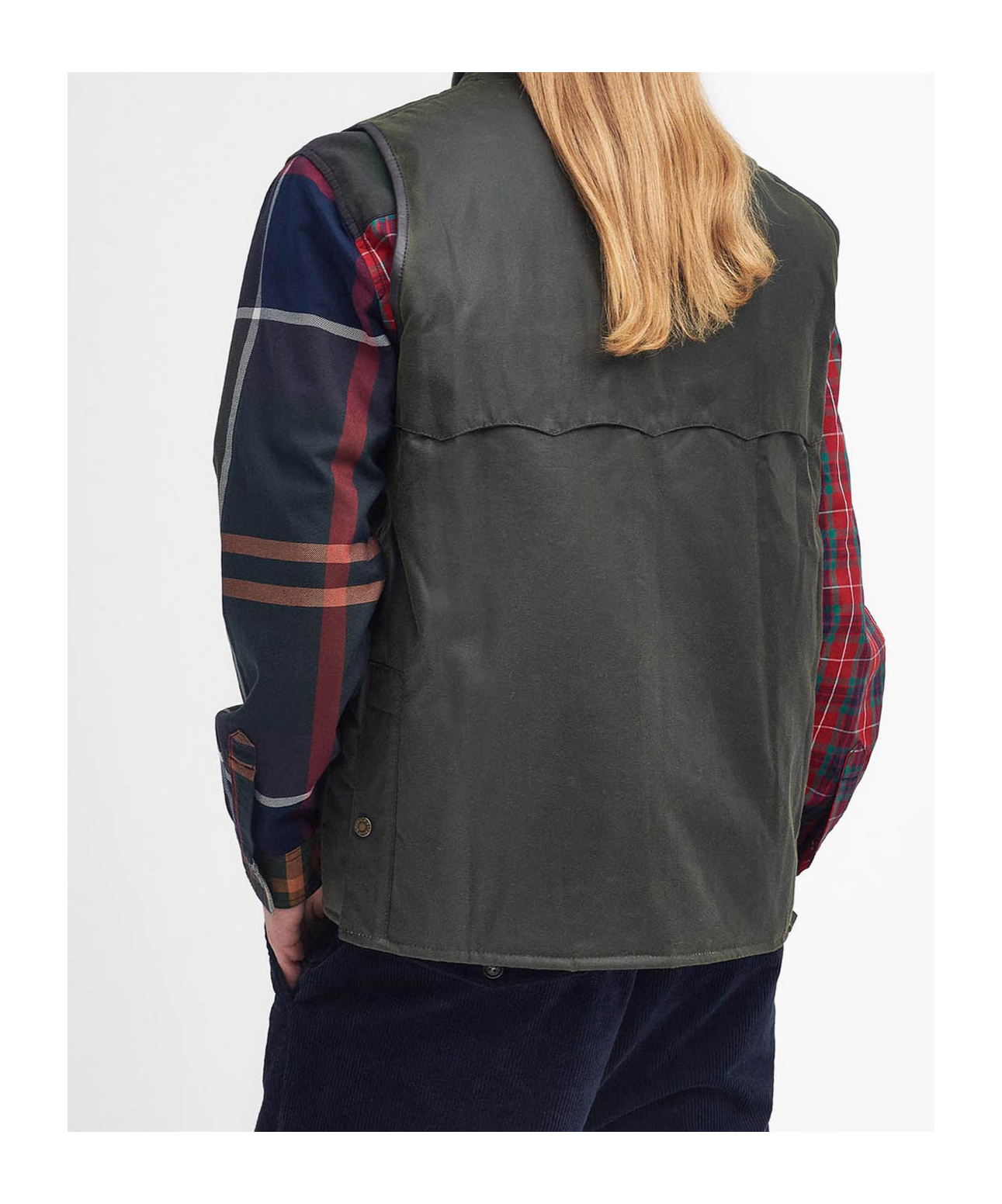 Baracuta Men's Barbour Xwaxed Oversized Vest Jacket In Black