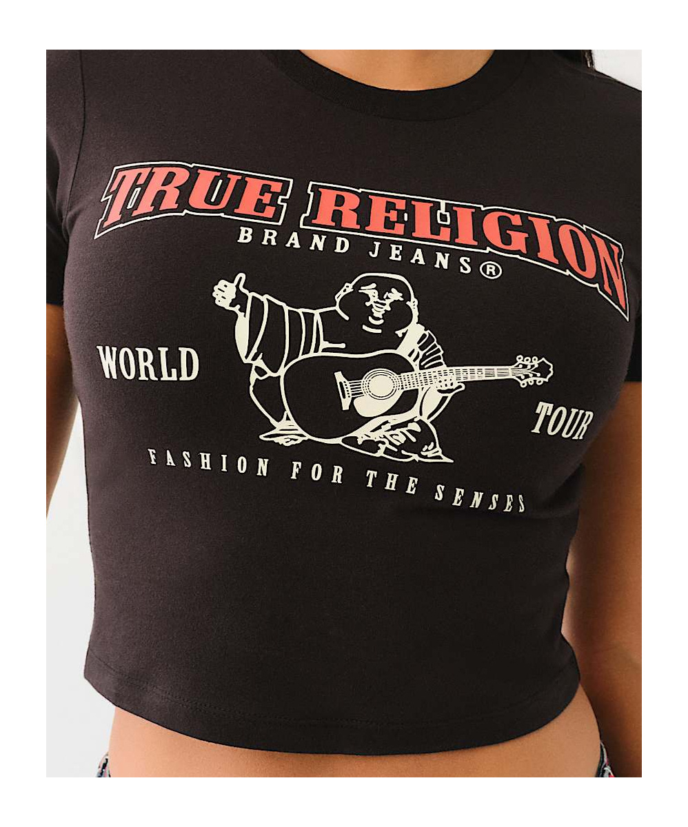 TRUE RELIGION WORLD TOUR LOGO BABY TEE