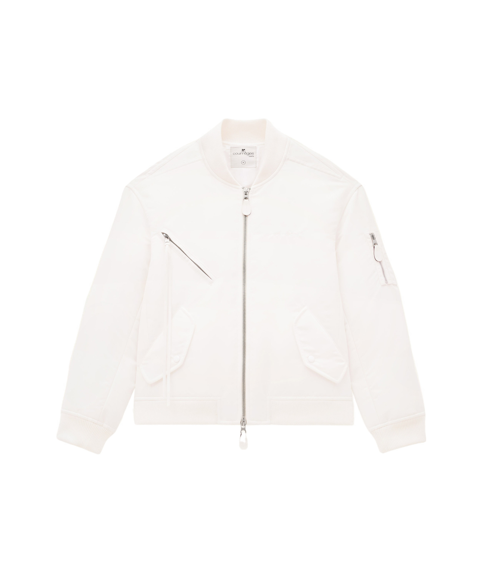 Courrèges Long-sleeved Casual Jacket In White