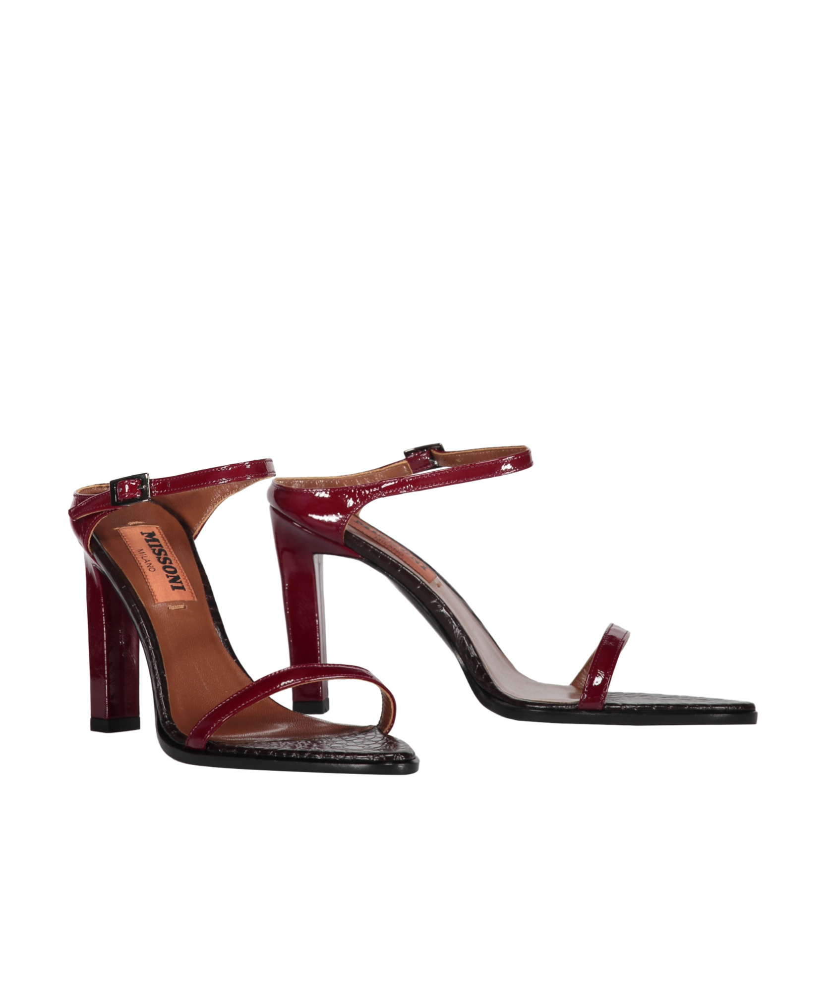 Missoni Pointed High-heeled Sandals In Red