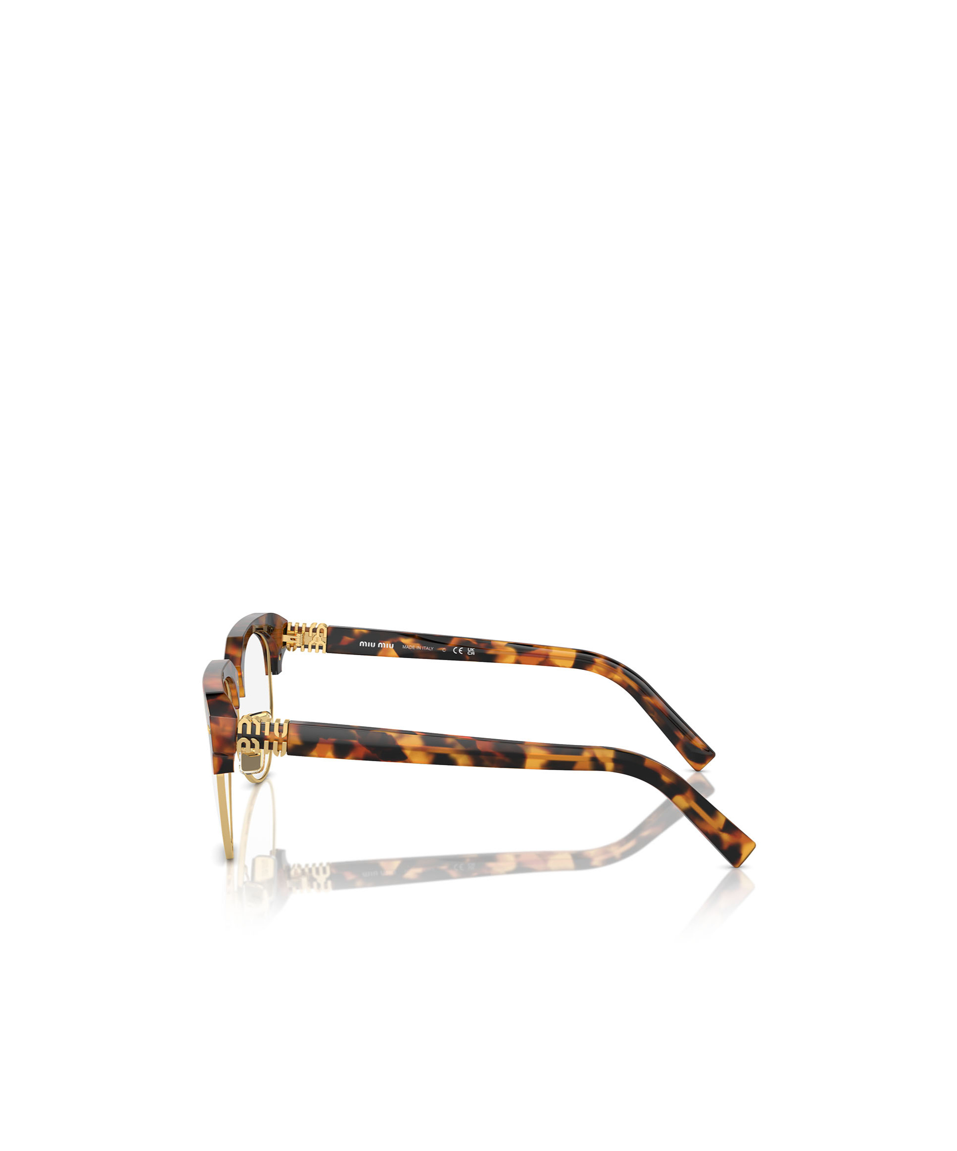 Miu Miu Logo Flat Mirror In Black