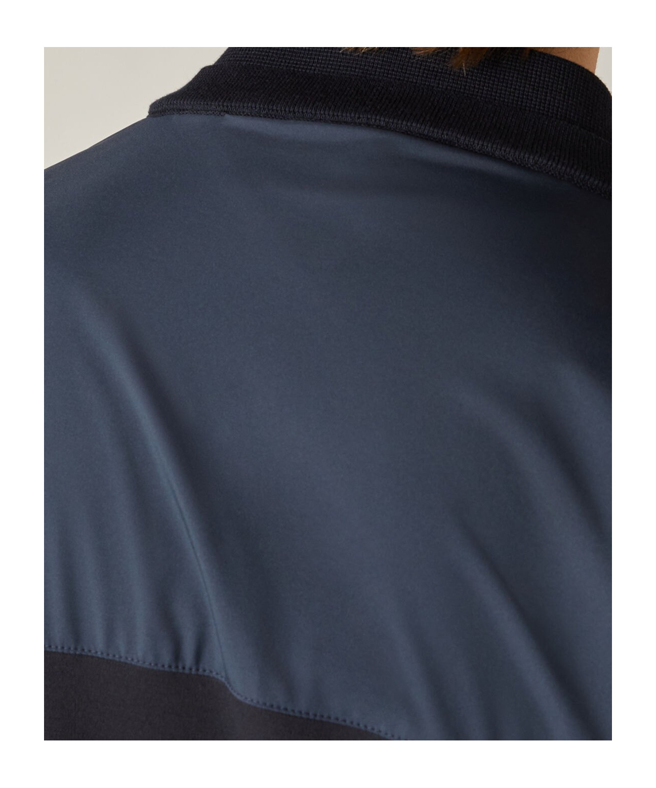 Loro Piana Zippered Casual Jacket In Navy Blue