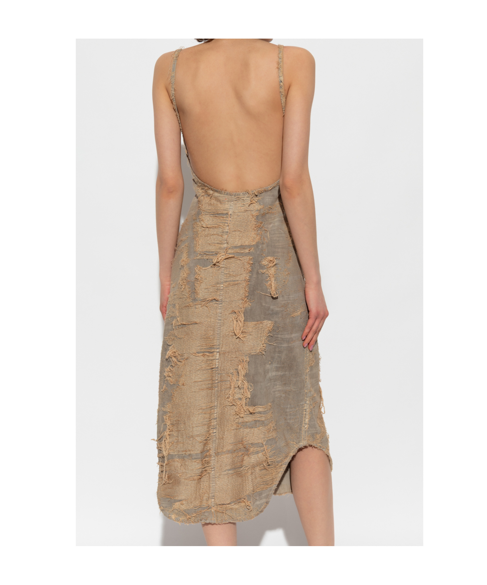 Diesel Sleeveless Dress In Nude