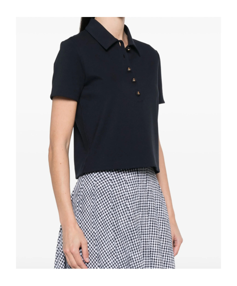 Thom Browne Cotton Short-sleeve Polo Top