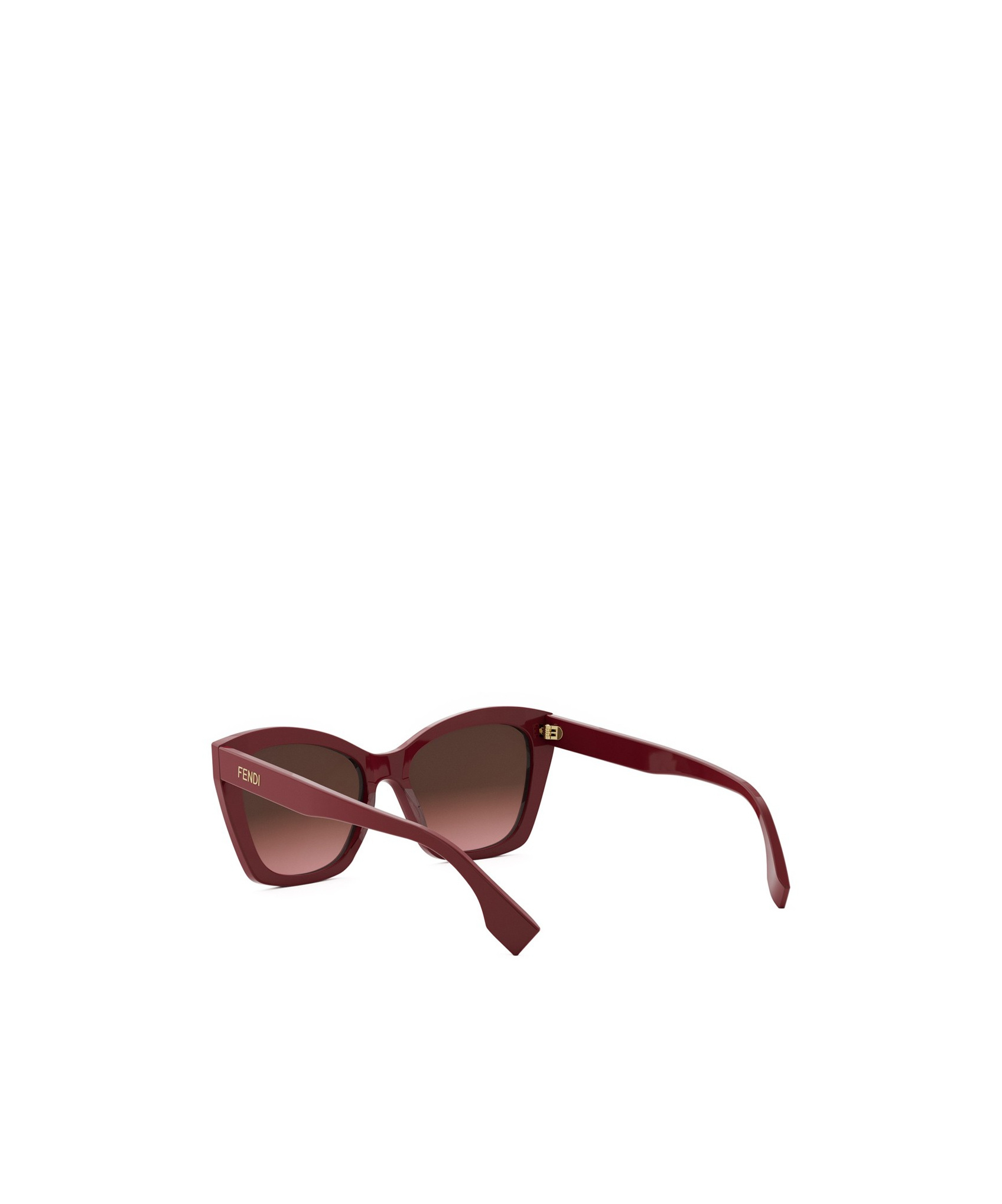 Fendi Eyewear Butterfly Frame Sunglasses In Red
