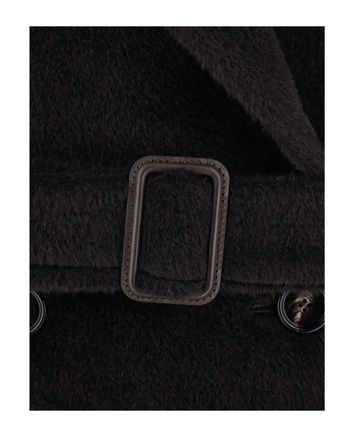 Tagliatore Jole Double-breasted Belted Coat In Black