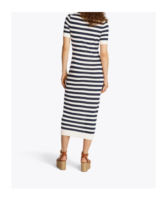 Tommy Hilfiger Striped Dress In White