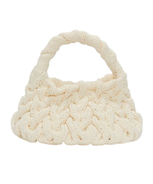 Jw Anderson J. W. Anderson Cable Knit Bag In Nude