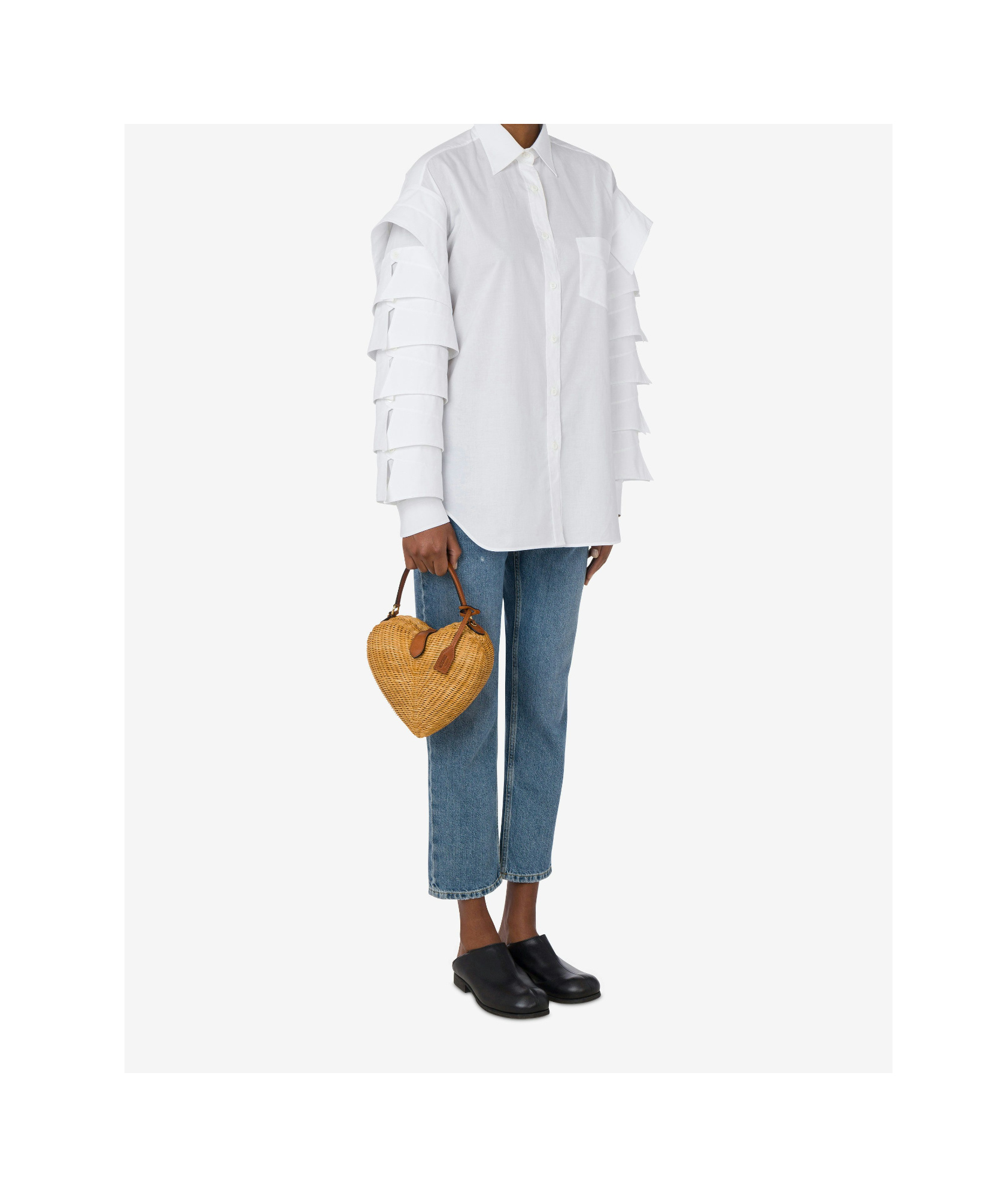 Moschino Heartbeat Tote Bag In Brown