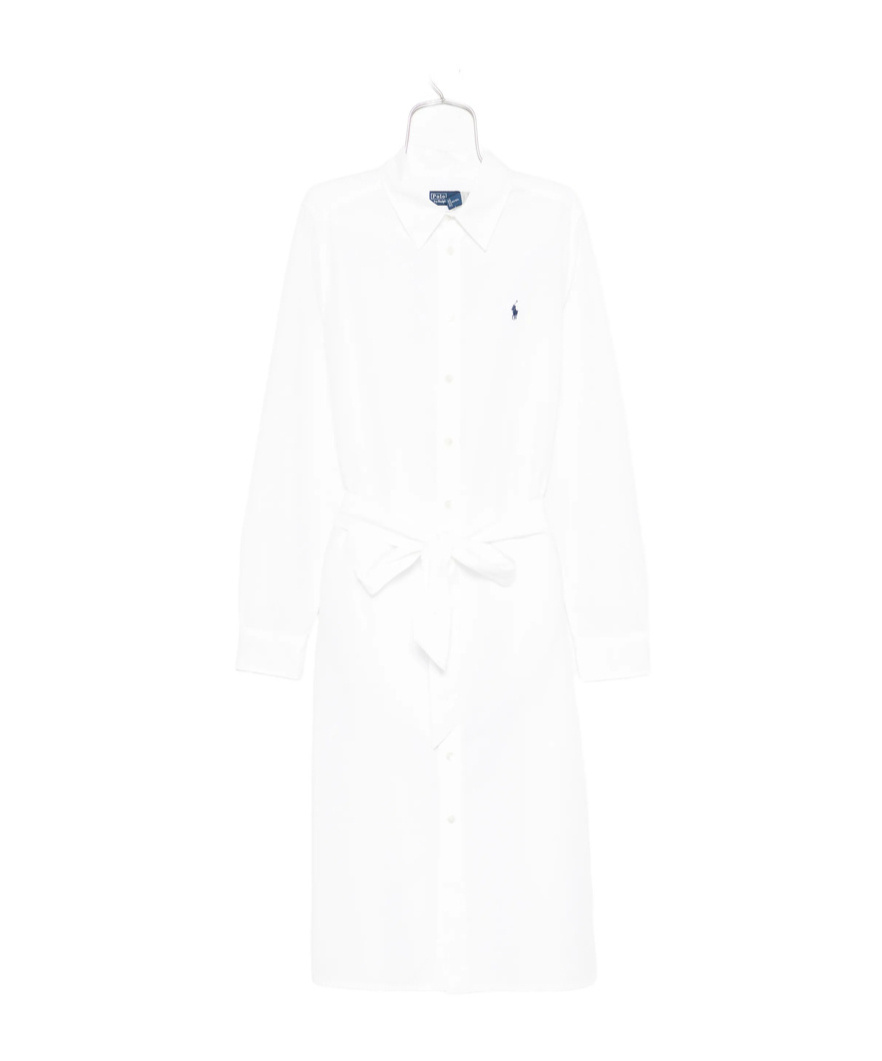 Polo Ralph Lauren Shirt Dress In White