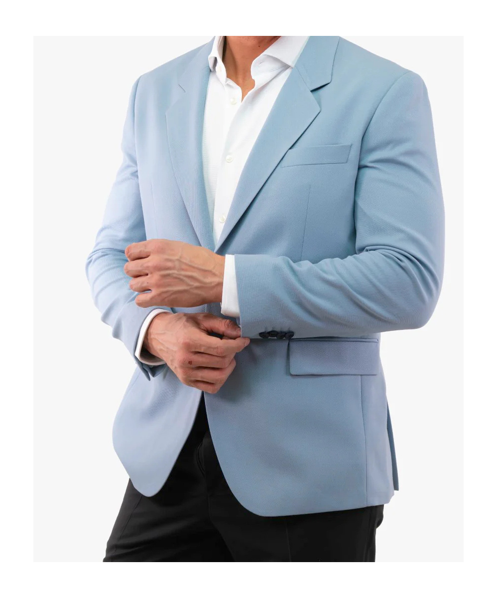 Hugo Boss Long Sleeve Blazer In Blue