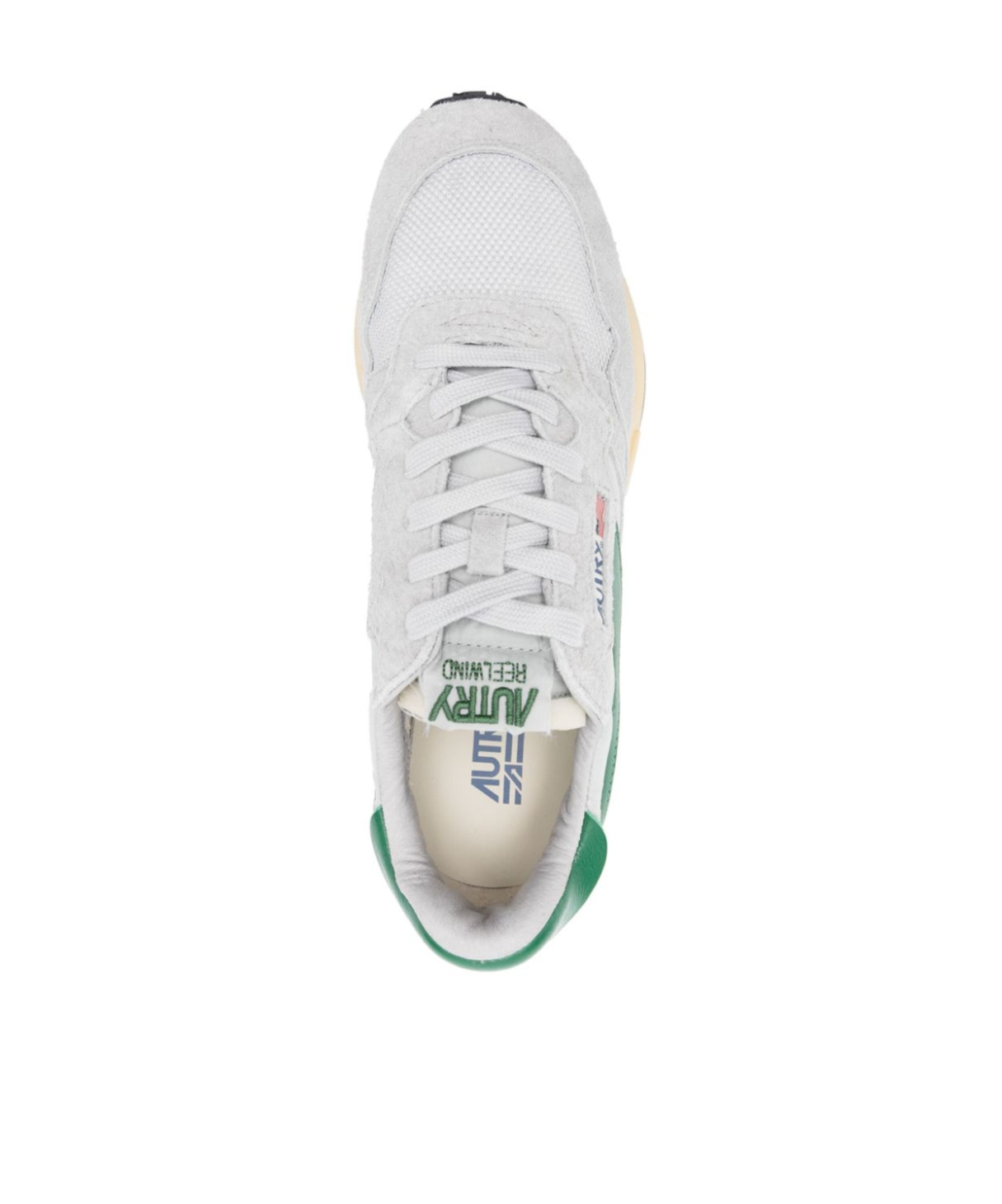 Autry Reelwind Super Vintage Grey Sneakers With Logo Patch On The Tongue And Contrasting Heel In Fabric An In Gray
