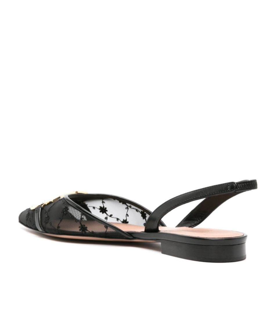 Shop Malone Souliers Misha Slingback Ballerina Shoes In Black