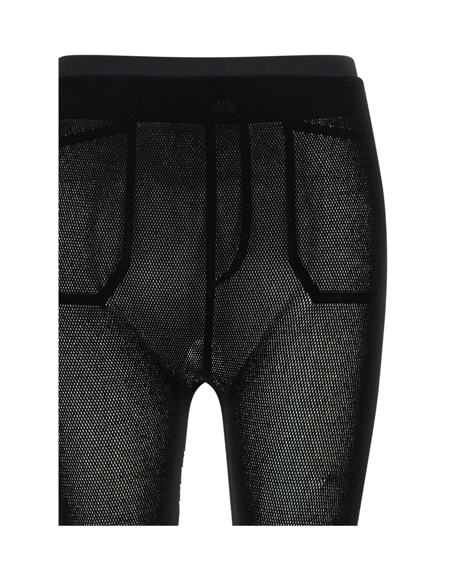 Issey Miyake Seen Unseen Mesh Pants In Black