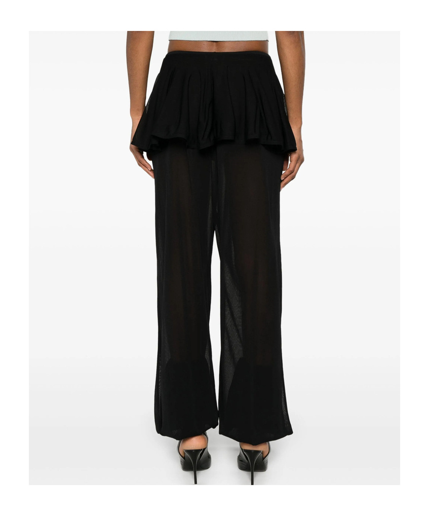 Alaïa Pleated Casual Pants In Black