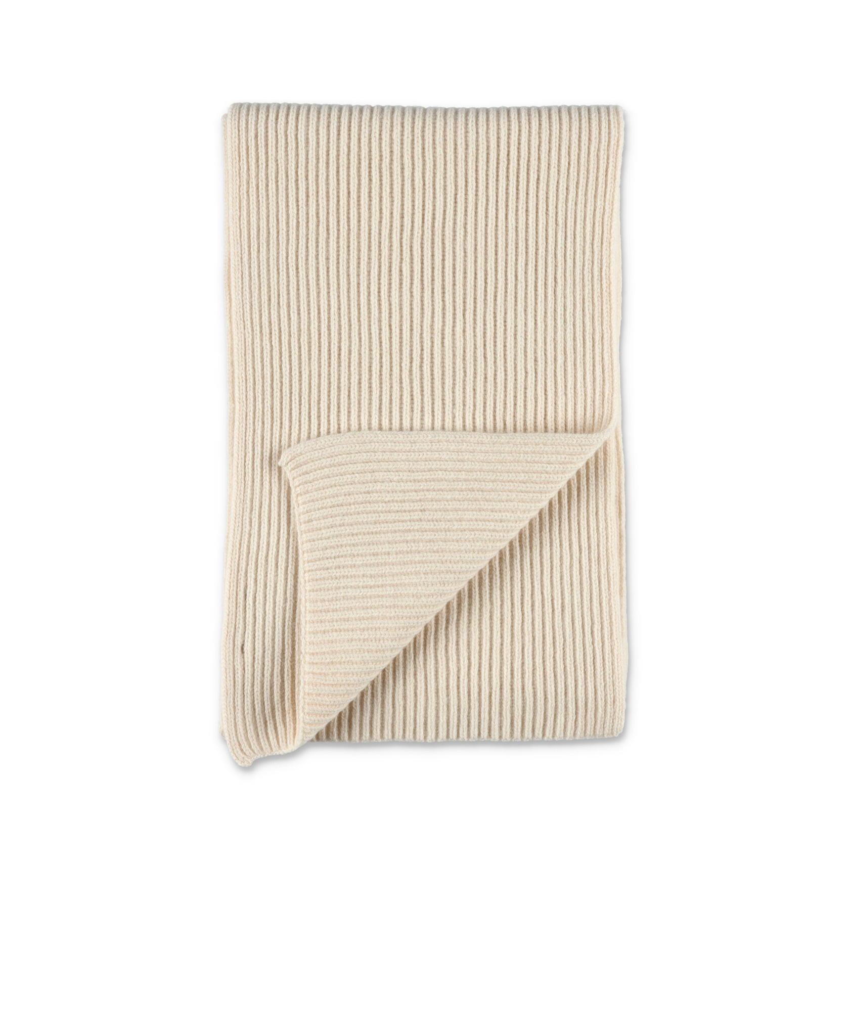 Apc A.p.c. Camille Ribbed Knitted Scarf In Nude