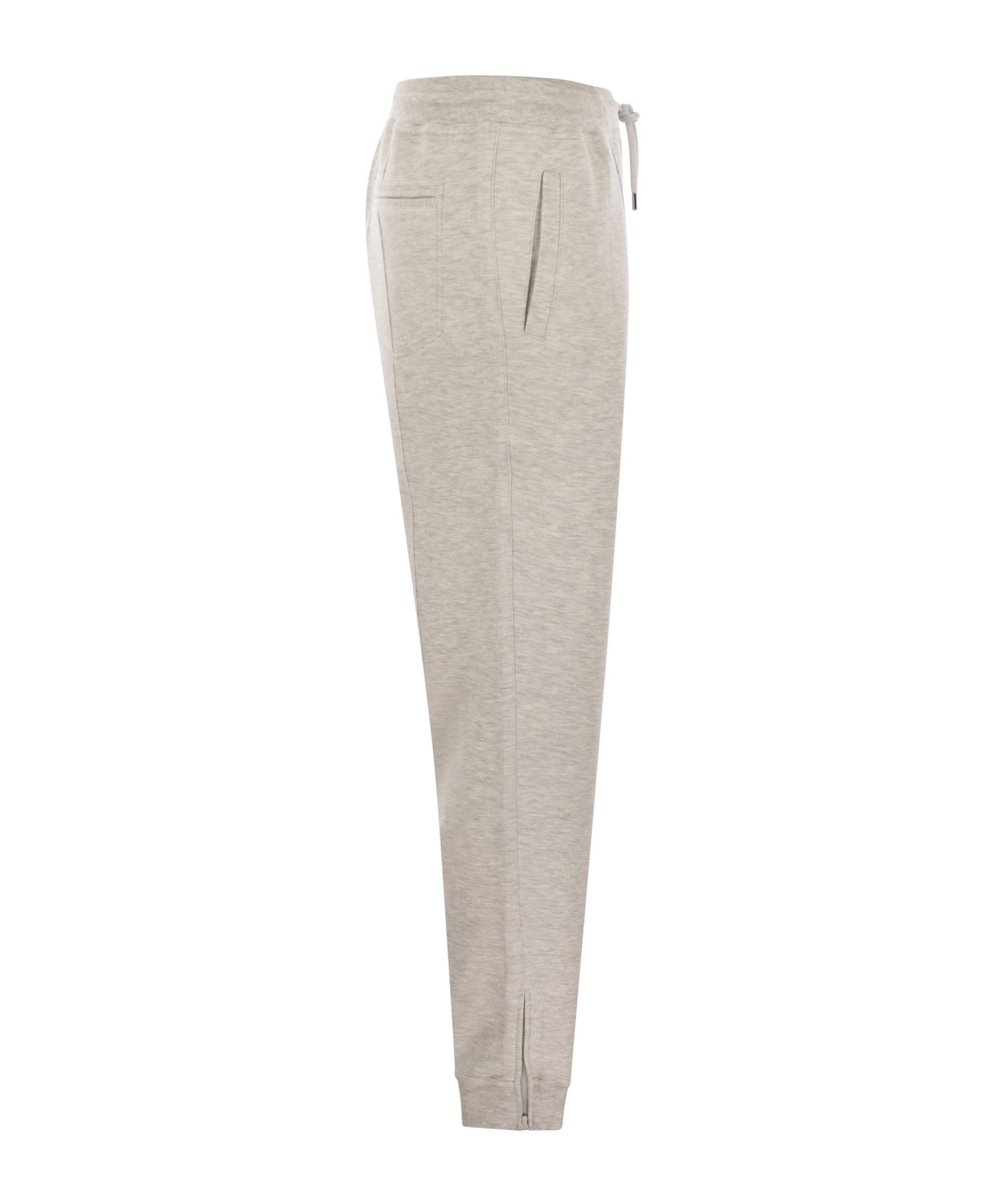 Brunello Cucinelli Elastic Waist Casual Pants In Nude