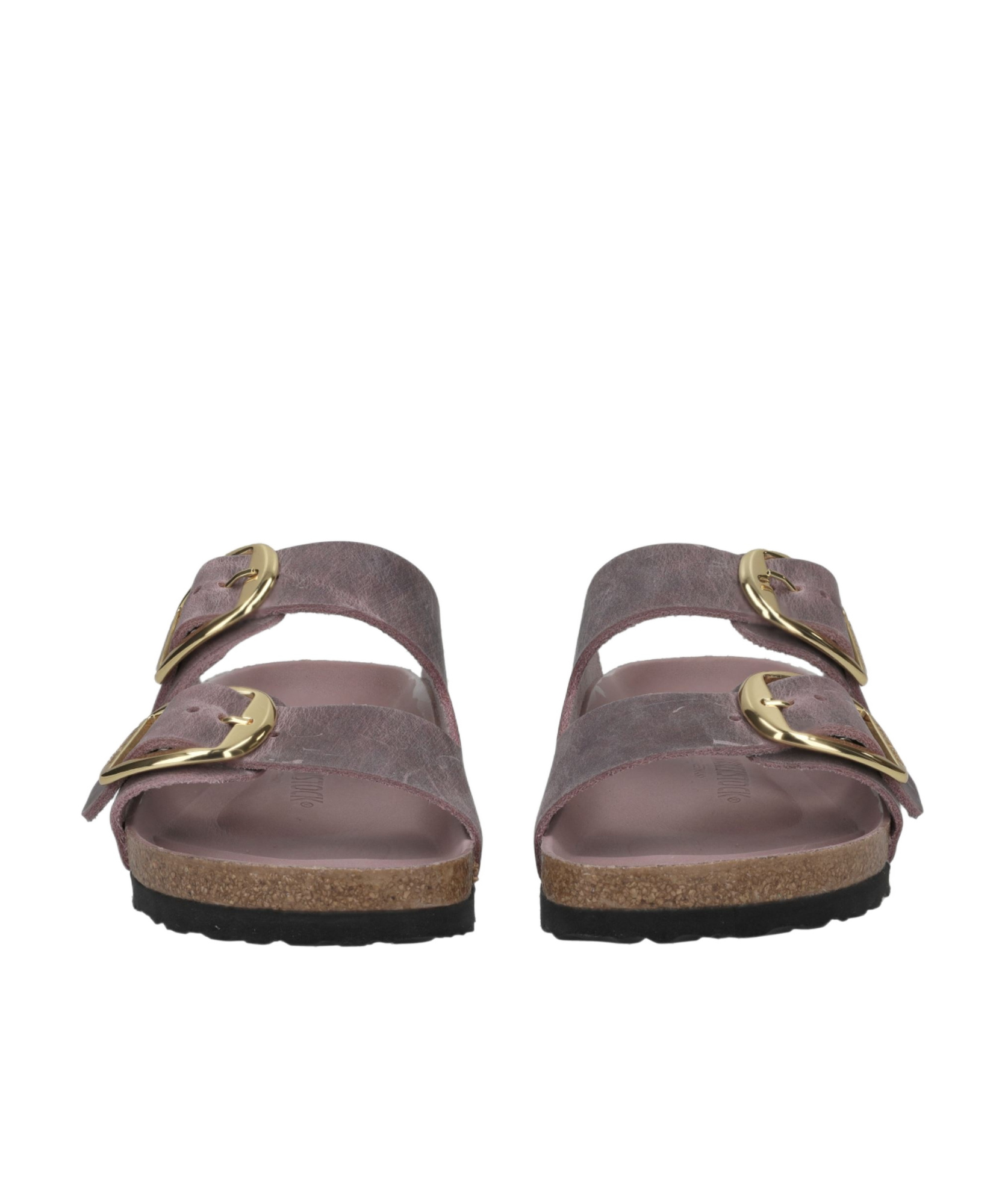 Birkenstock Arizona Hammered Big Buckle Slide Sandal In Black