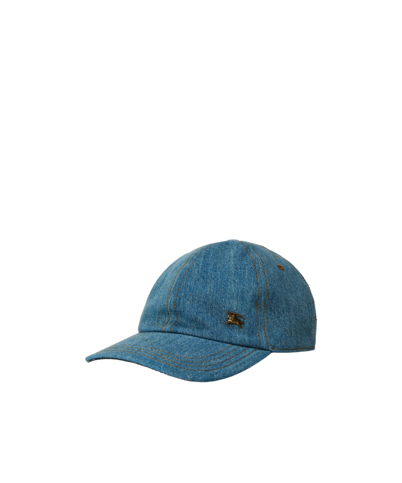 Burberry Denim Baseball Cap In Blue