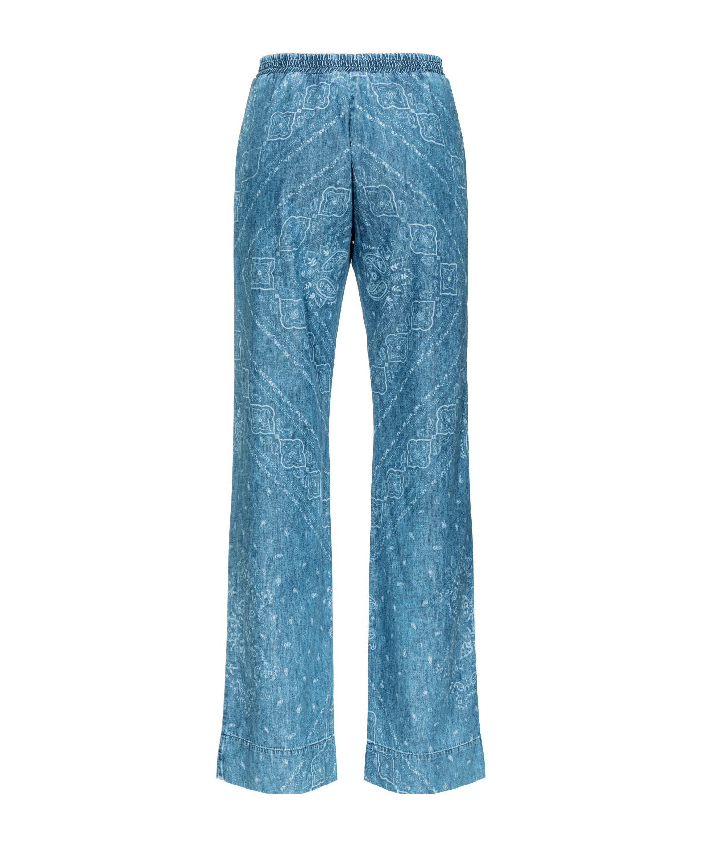 Pinko Namibia Wide-leg Pants In Blue