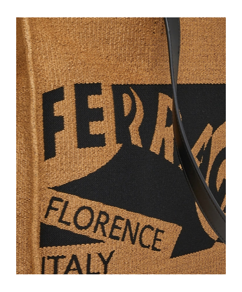 FERRAGAMO SALVATORE FERRAGAMO LOGO DETAILED LARGE TOTE BAG 
