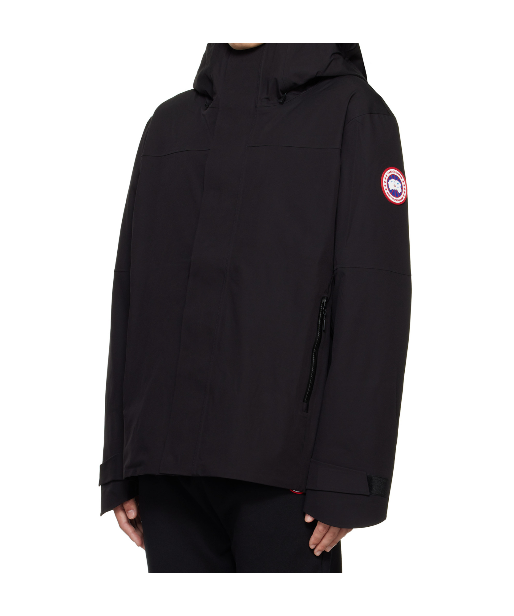 Shop Canada Goose Rupert Rain Jacket In Black