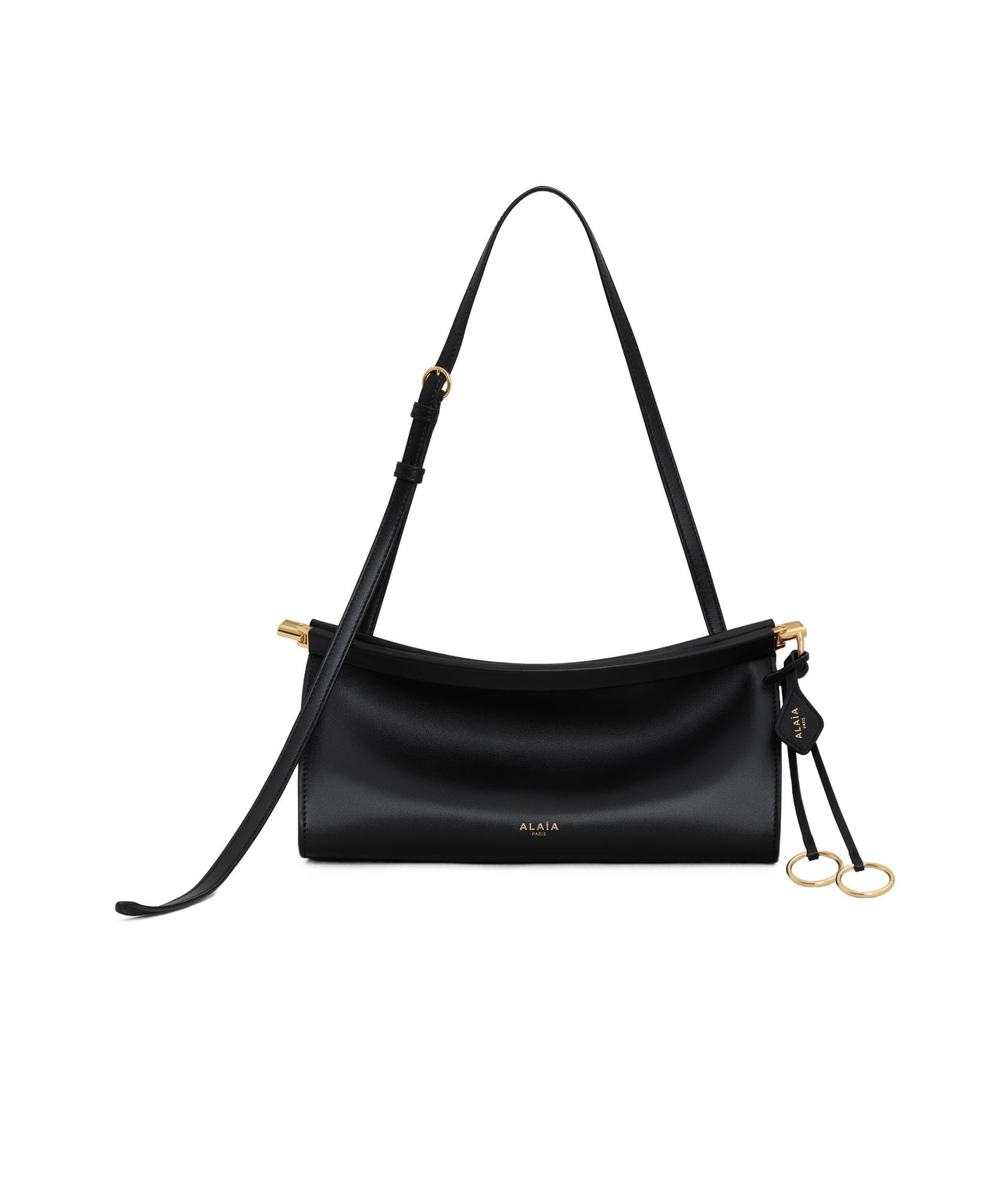 Alaïa East West Medium Black Bag In Black