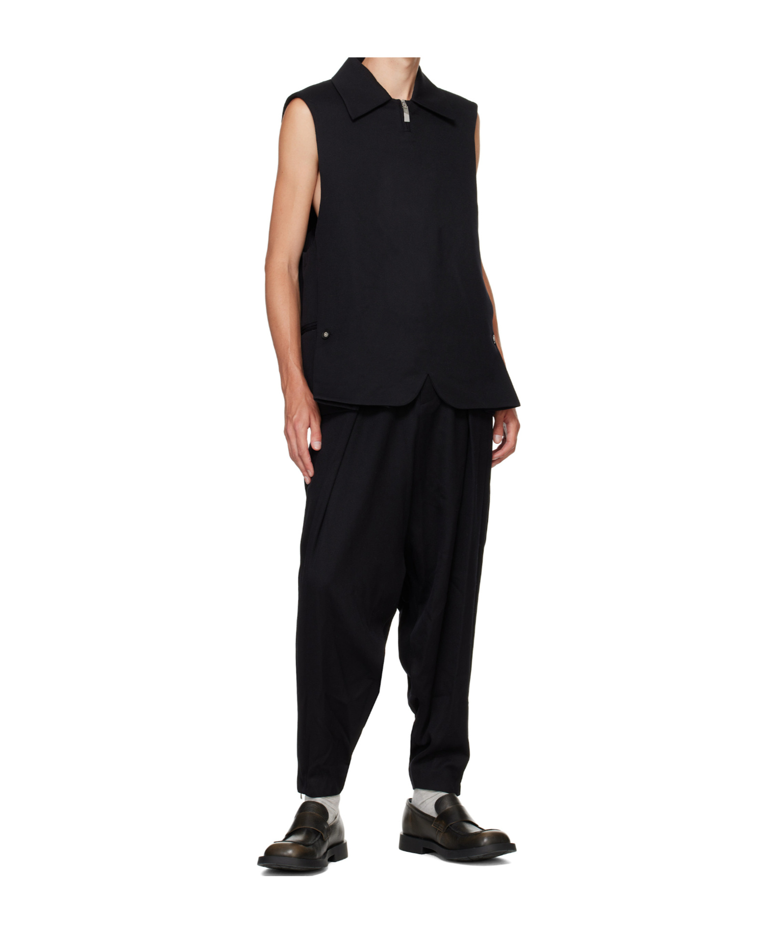 Ader Error Sleeveless Vest In Black