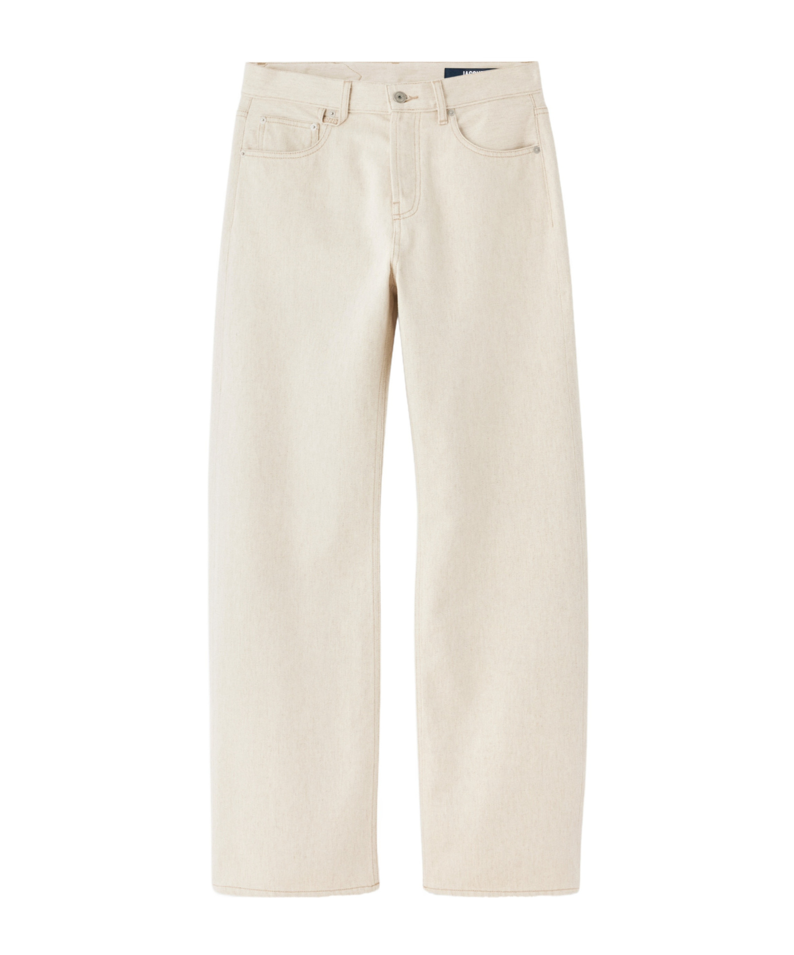 Jacquemus The Straight De-nîmes Denim Pants In Neutral
