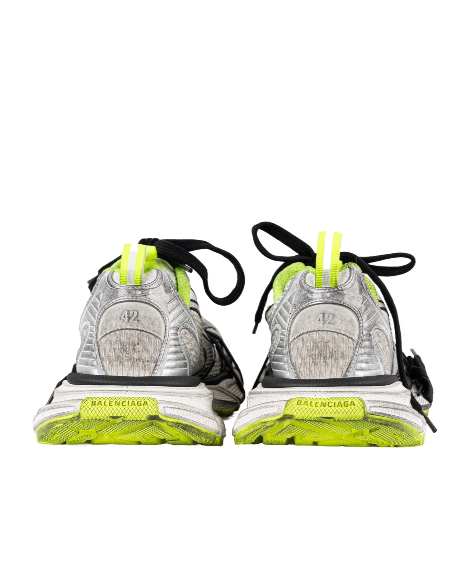 Balenciaga 3xl Distressed Mesh And Rubber Sneakers In Multicolor