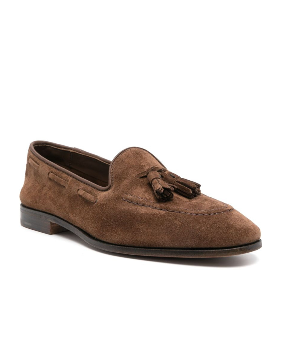 Church's Maidstone Suede Loafers In Maroon