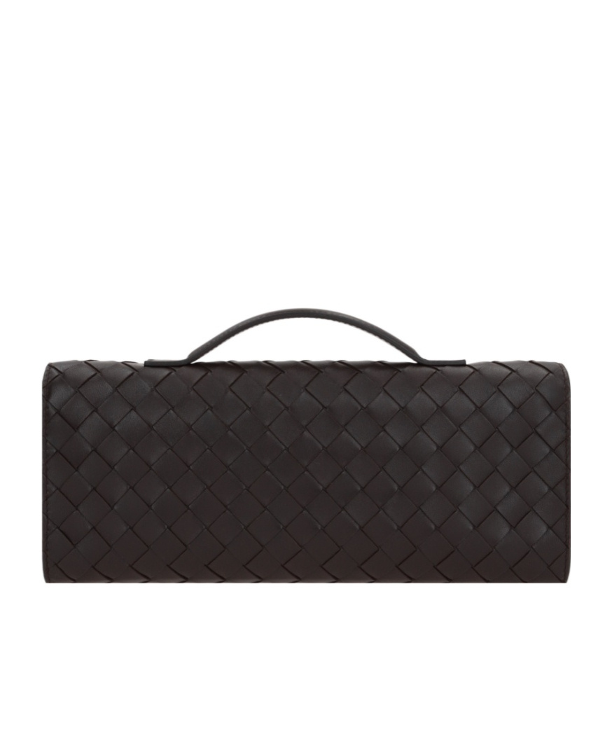 Shop Bottega Veneta Andiamo Clutch In Black