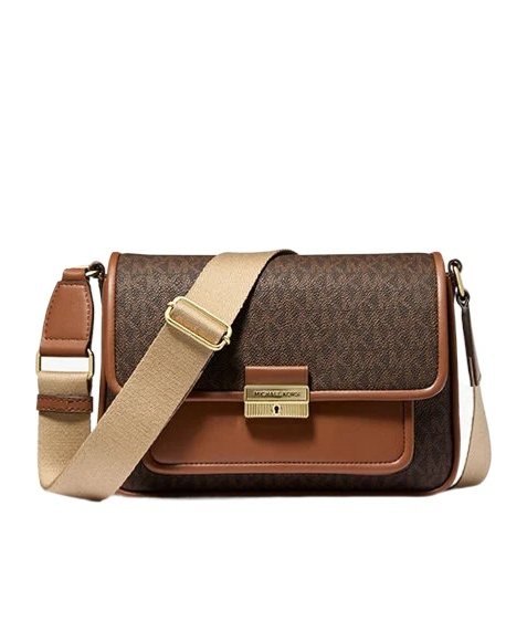 Michael Kors Bradshaw Medium Signature Logo Messenger Bag