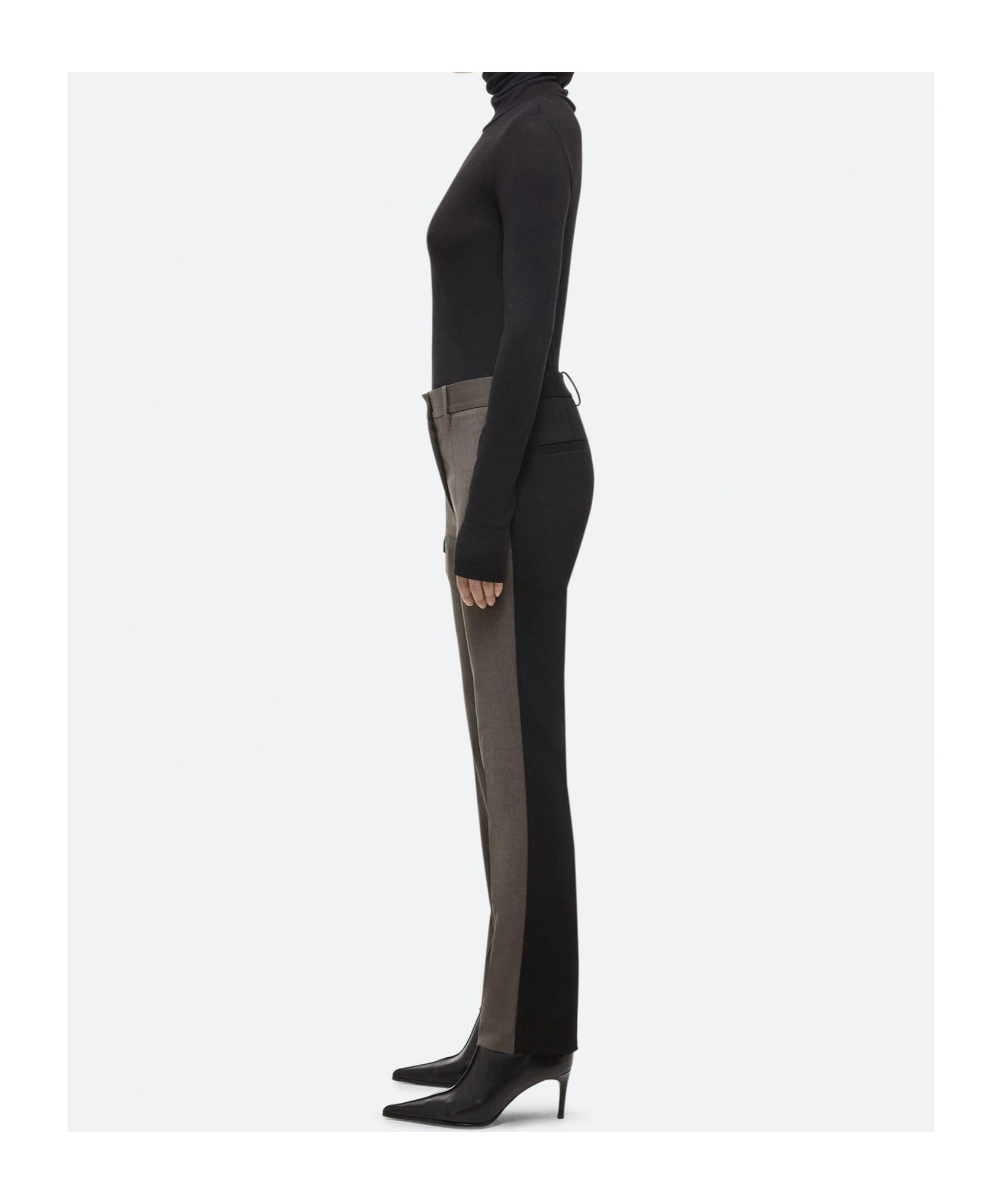 Helmut Lang Women's Combo Slim Suiting Pants In Black