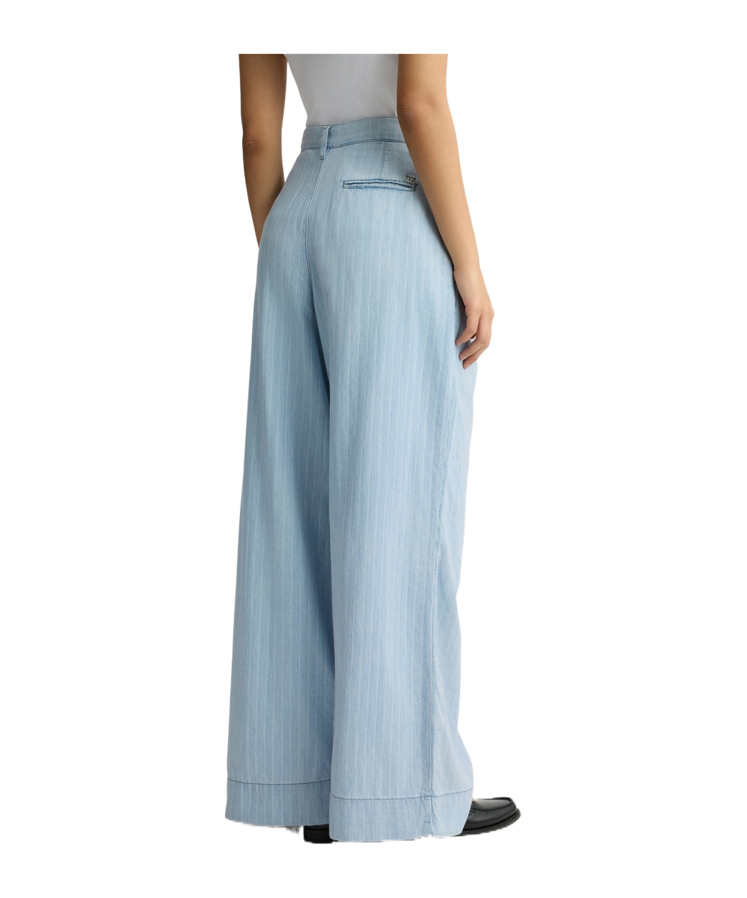 Liu •jo Pinstripe Denim Trousers