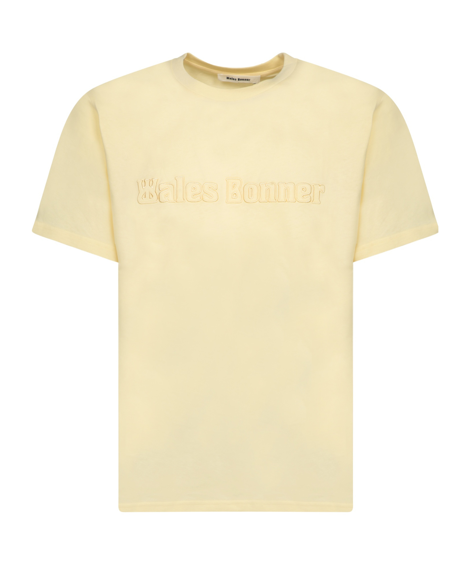 WALES BONNER WALES BONNER LOGO-PATCH CREWNECK T-SHIRT 