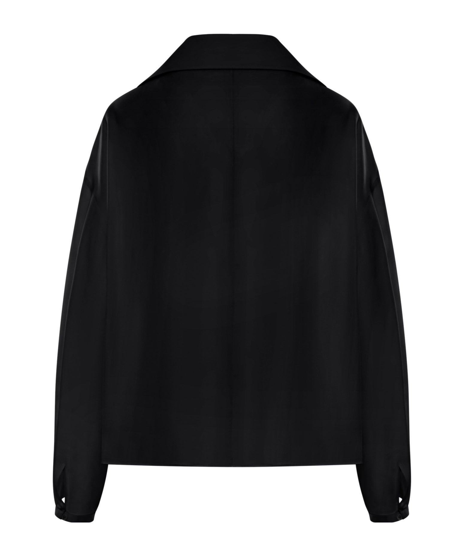 Khaite Ashton Collared Long-sleeve Top In Black